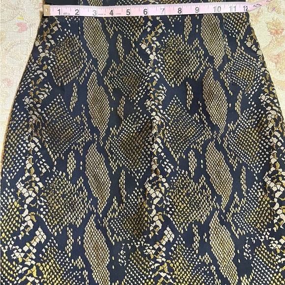 Diane Von Furstenberg Black Garland Two Python Strapless Dress Size 0 - Picture 3 of 7